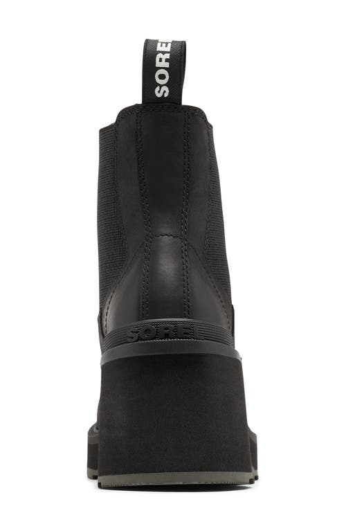 Shop Sorel Hi-line Waterproof Chelsea Boot In Black/sea Salt