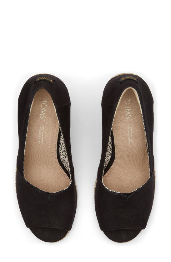 Toms Michelle Espadrille Wedge Sandal In Black