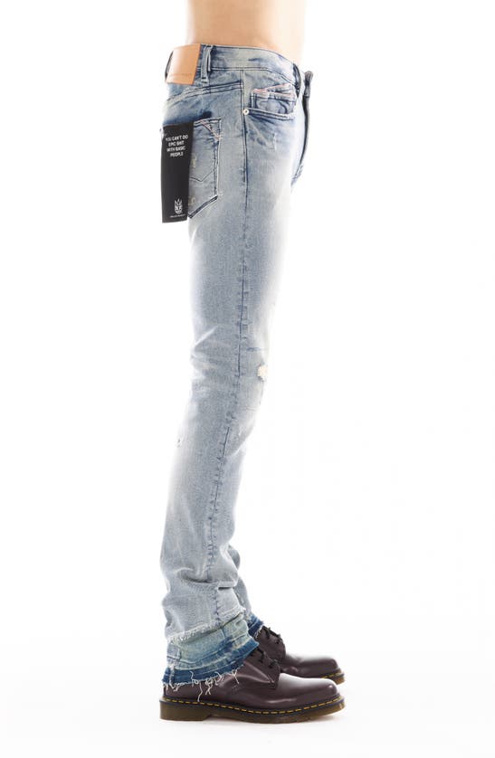 Shop Cult Of Individuality Lenny Ripped Bootcut Jeans In Milo