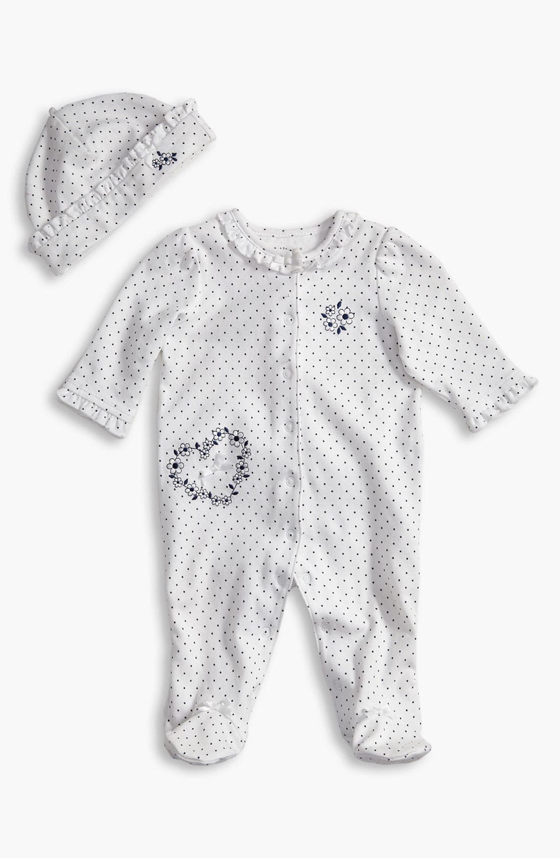 Little Me Footie & Hat (Infant) Nordstrom
