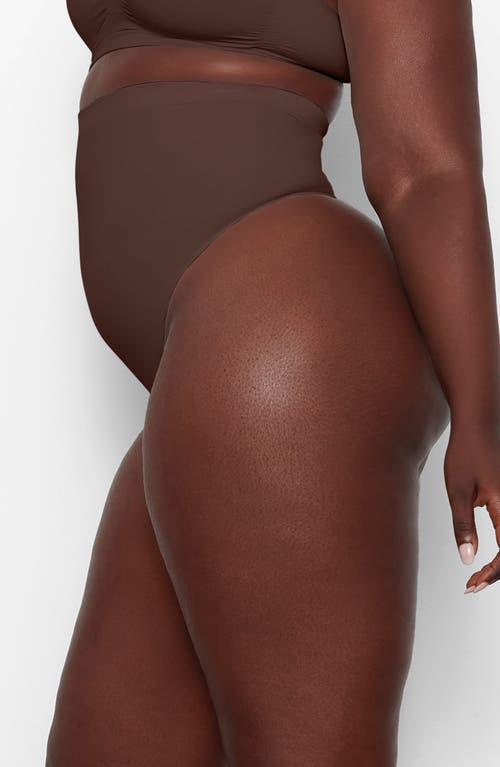 Skims Seamless Sculpt Sculpting High Waist Briefs In Cocoa