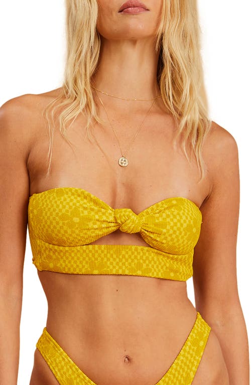 Ditsy Dreamin Knotted Bandeau Bikini Top