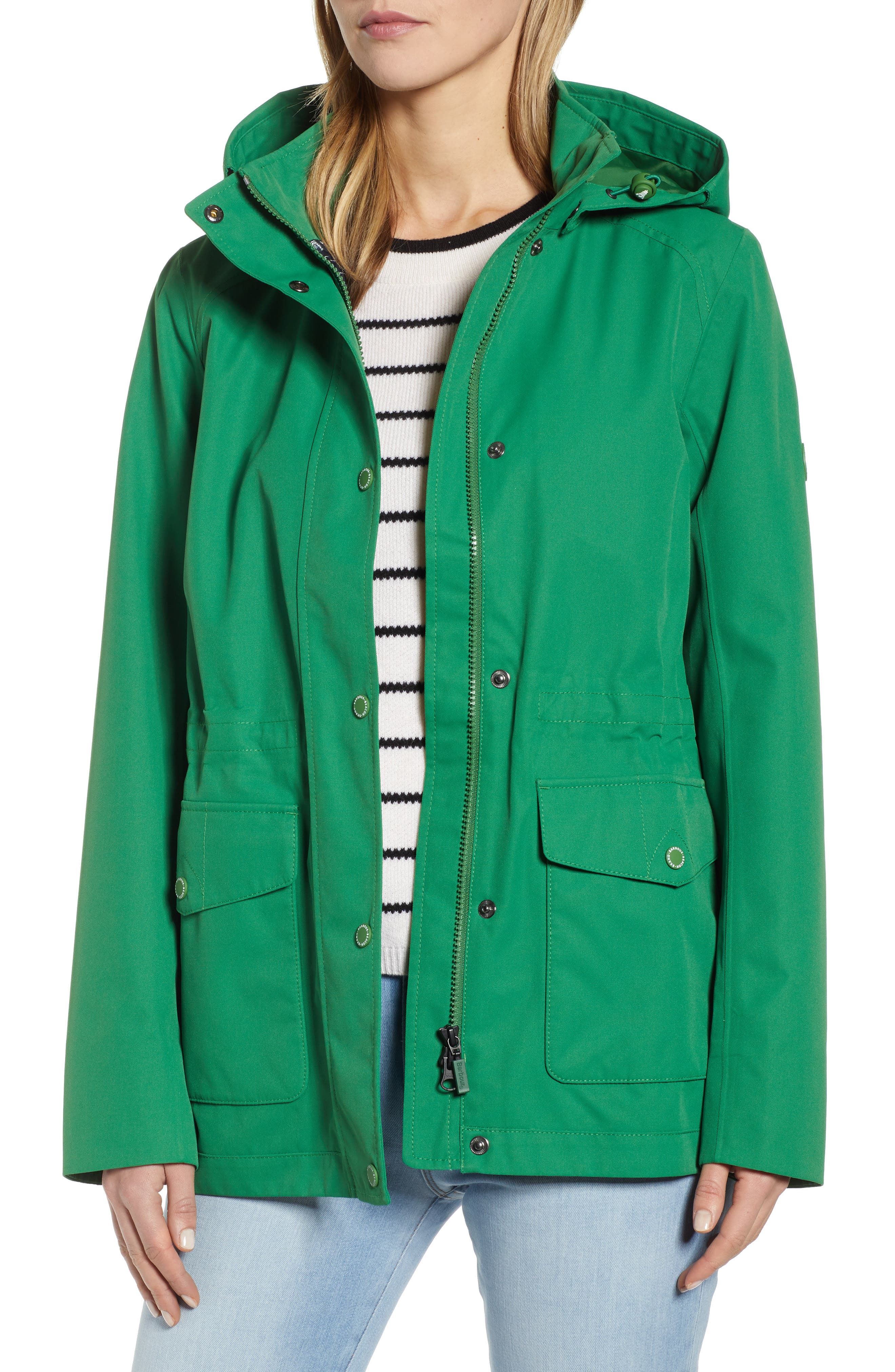 barbour green raincoat