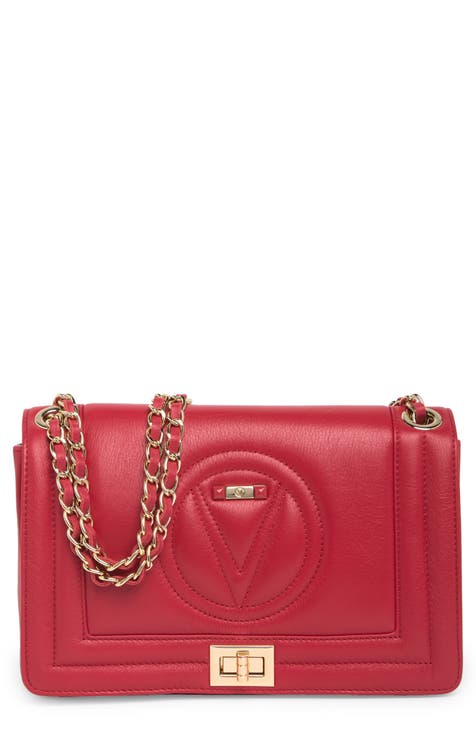 Velvet handbag Valentino by mario valentino Red in Velvet - 19248083