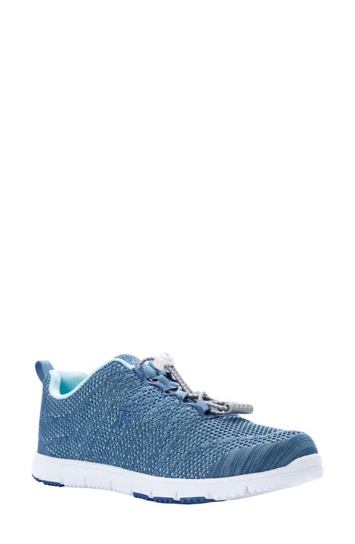 Propét Travelwalker Evo Mesh Sneaker in Denim/Light Blue Fabric
