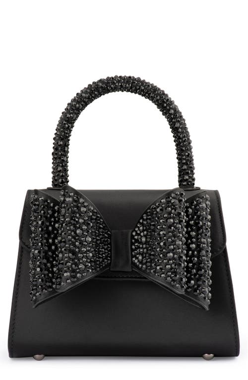 Chiara Bow Hot Fox Top Handle Bag in Black