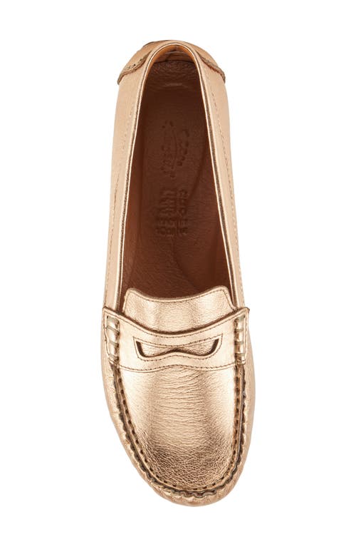 Spring Step Audette Penny Loafer In Rose Gold