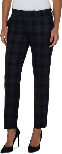 Liverpool Los Angeles Kelsey Tartan Plaid Trousers