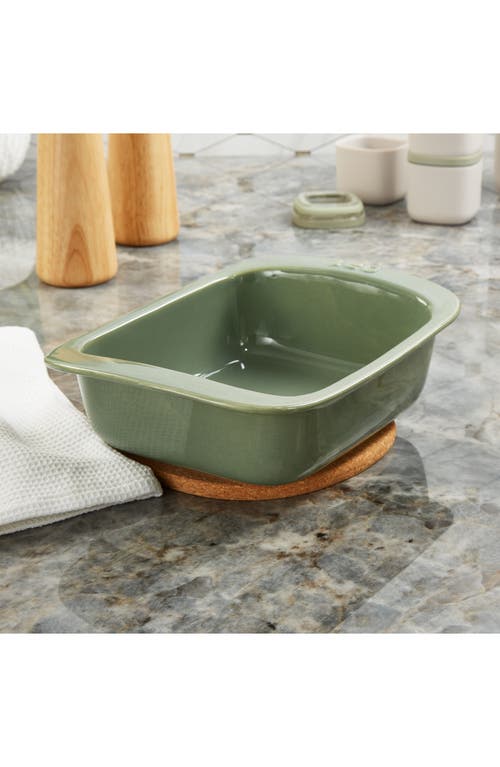 Berghoff Leo Balance Rectangular 1.27-quart Ceramic Baking Dish In Sage