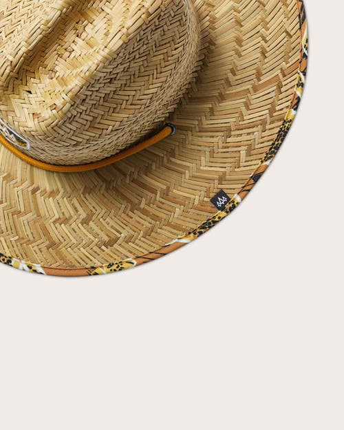 Hemlock Pounce Big Kids Straw Lifeguard Hat In Cheetahs