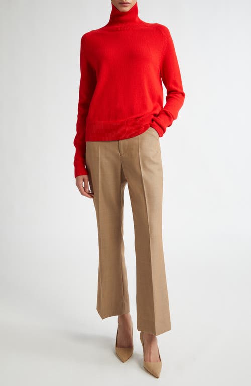 Shop Victoria Beckham Lambswool Turtleneck Sweater In Red