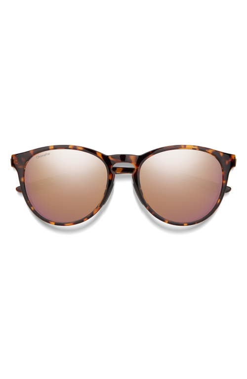 Smith Wander 55mm Chromapop™ Polarized Round Sunglasses In Brown
