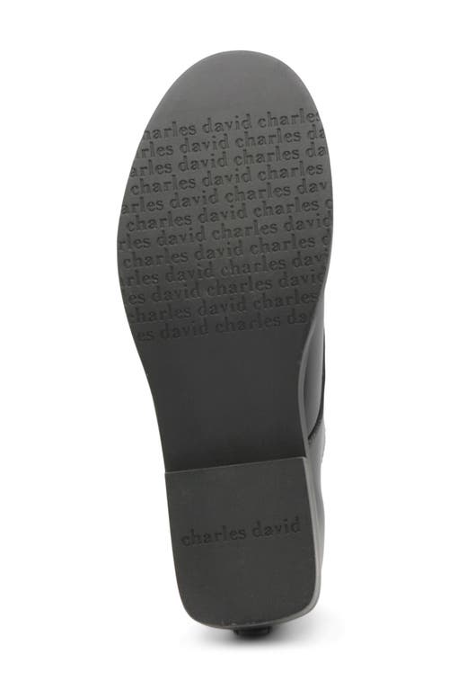 Charles David Gent Imitation Pearl Studded Derby In Black