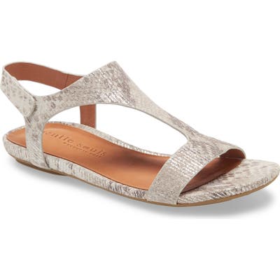 Gentle Souls By Kenneth Cole Lark T-Strap Sandal- Ivory