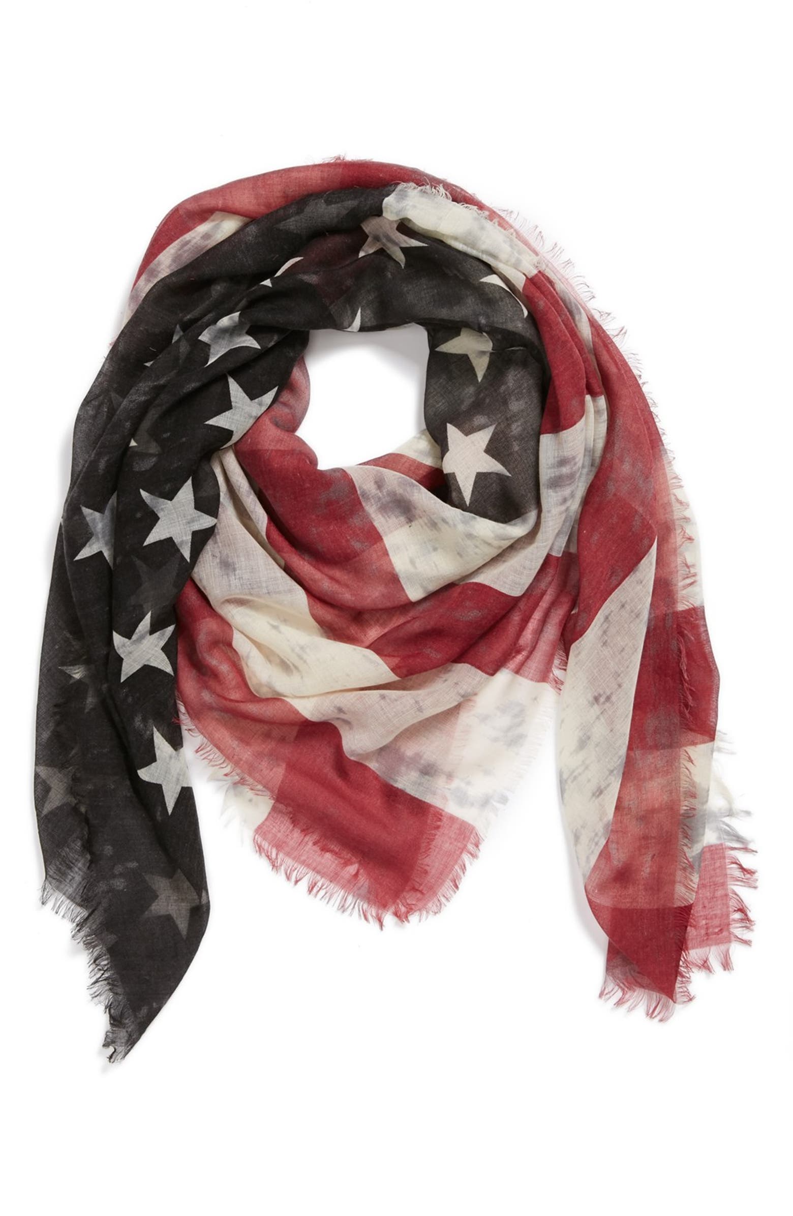 Roffe Accessories American Flag Scarf | Nordstrom