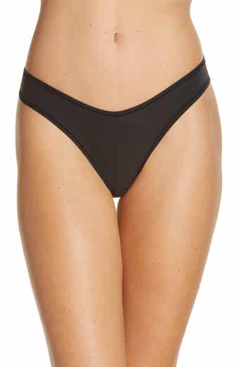 SKIMS Cotton Collection 2.0 cotton-blend jersey thong - Sangria