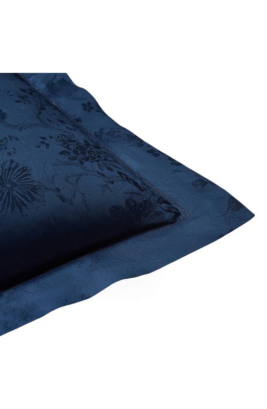 Shop Ralph Lauren Bethany Floral Jacquard Pillow Sham In Polo Navy