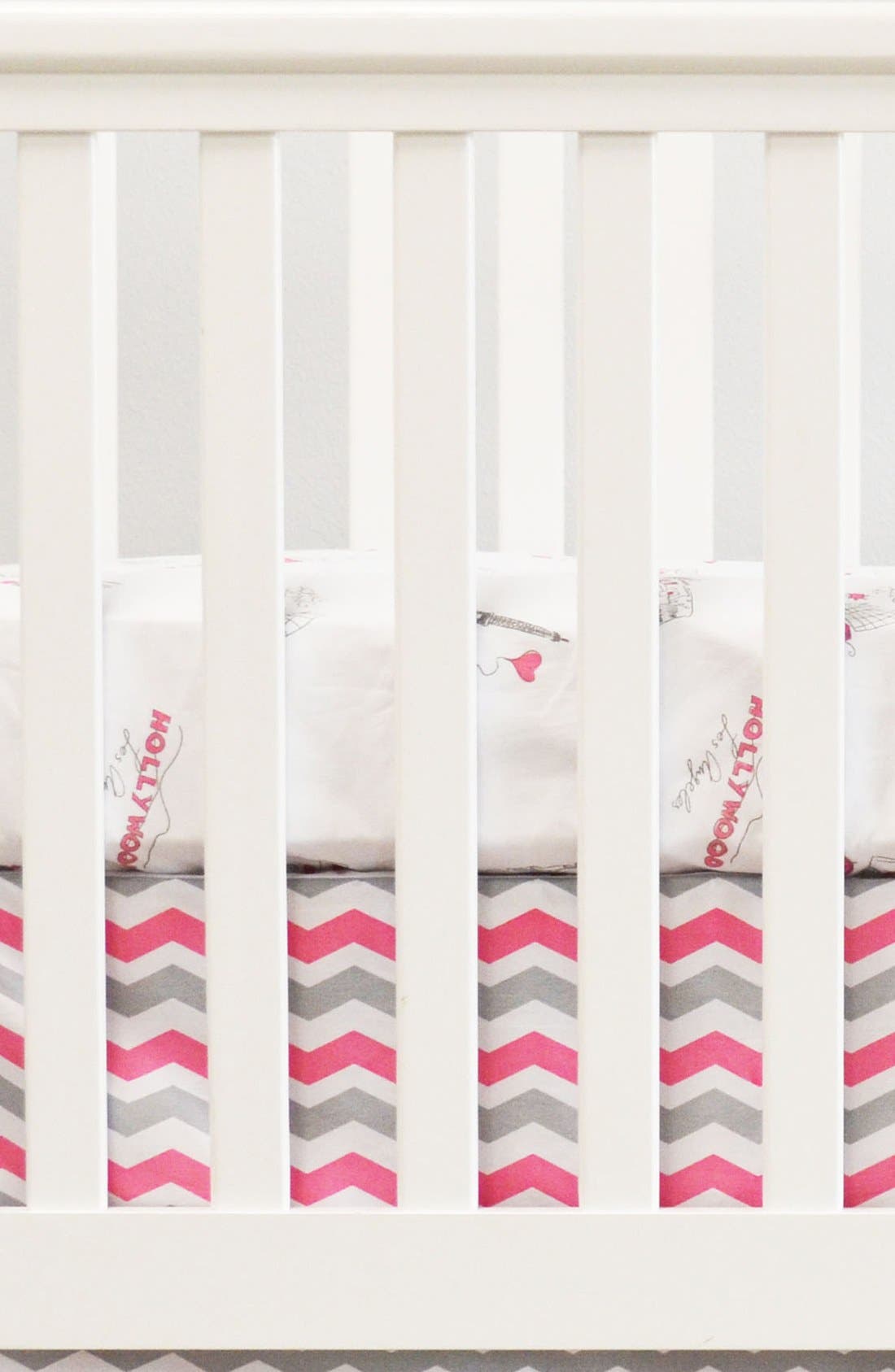 Oliver B Chevron Stripe Crib Skirt | Nordstrom