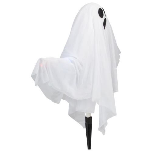 Northlight Set Of 3 Lighted Ghost Halloween Lawn Stakes In White