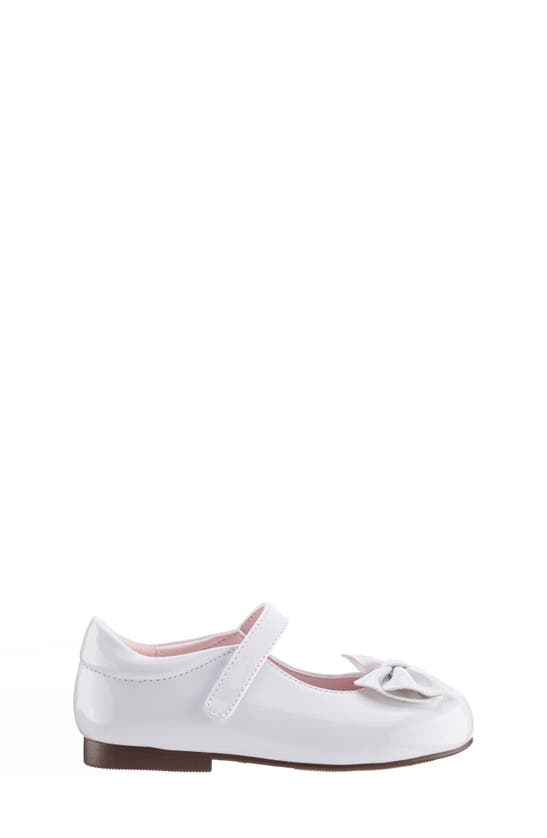 Shop Nina Kids' Posey Mary Jane Flat In White Patent