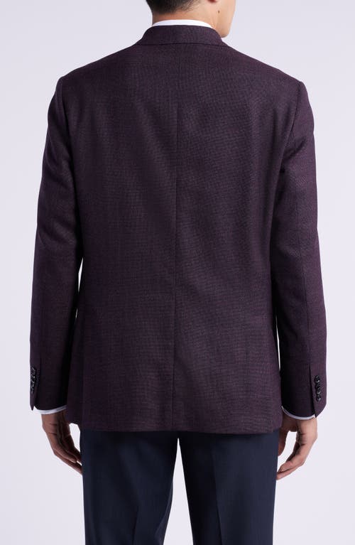 Shop Ted Baker London Keith Slim Fit Burgundy Wool Sport Coat