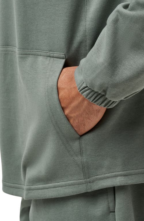 Shop Travismathew Sideslip Hoodie In Dark Olive