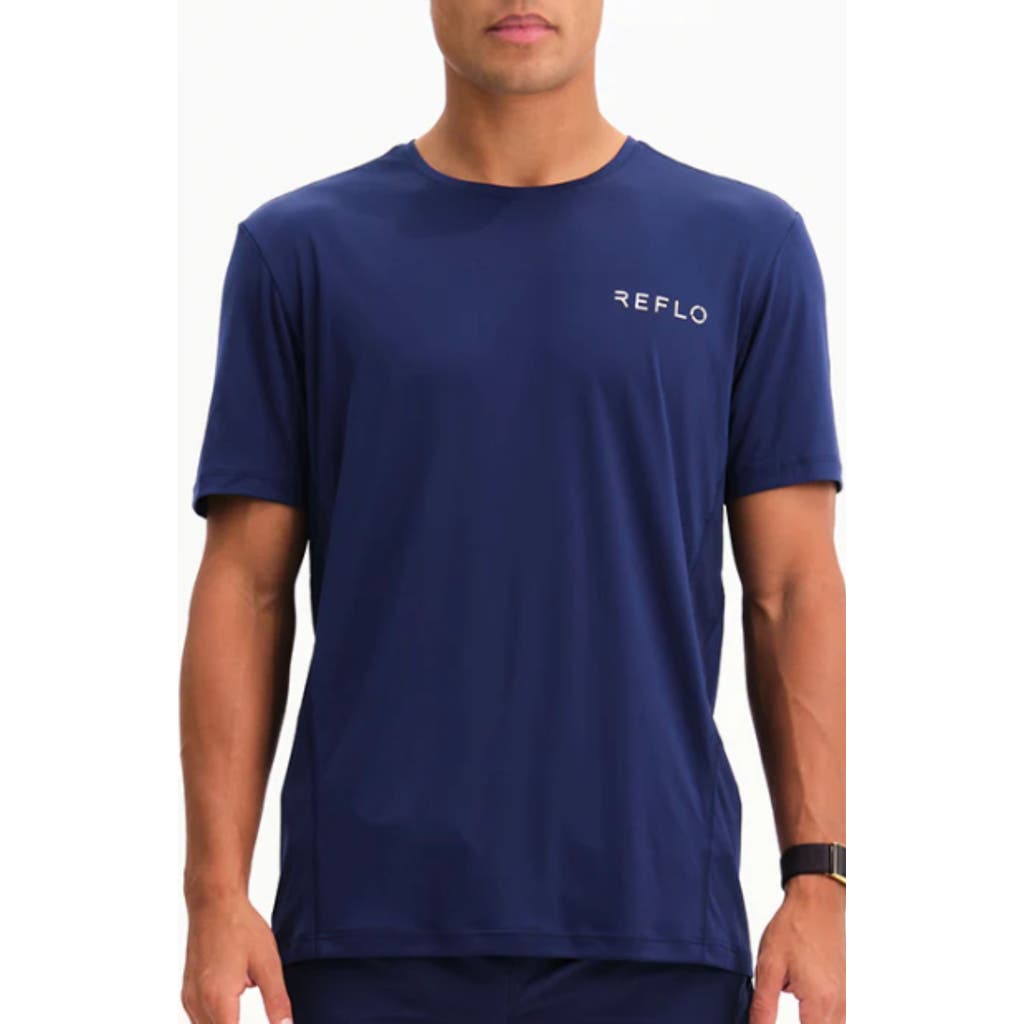 Reflo Hudson Recycled Active T-shirt In Navy