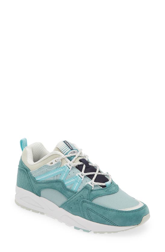 Shop Karhu Gender Inclusive Fusion 2.0 Sneaker In Mineral Blue/ Pastel Turqoise