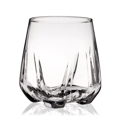 Viski Apollo Crystal Whiskey Tumbler In Clear