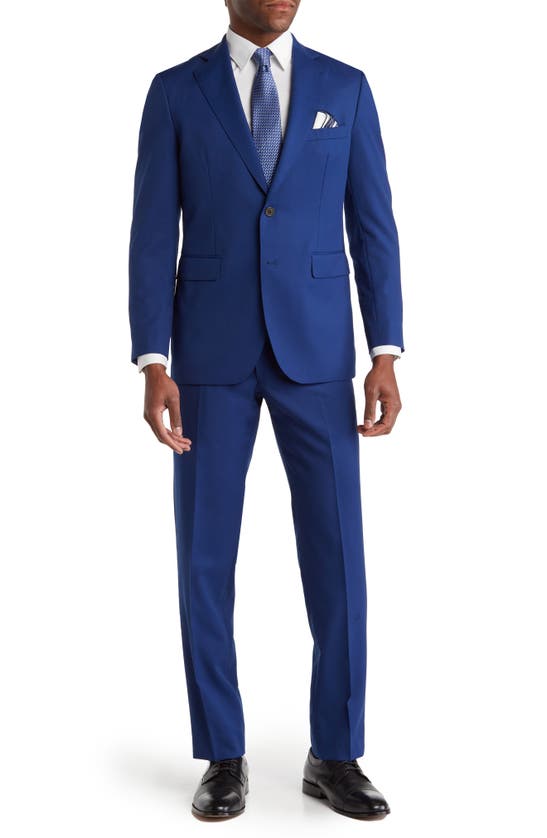 Alton Lane Notch Lapel Suit In Light Grey Blue