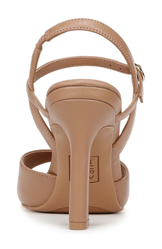 Naturalizer Lala Ankle Strap Sandal In Taupe Leather