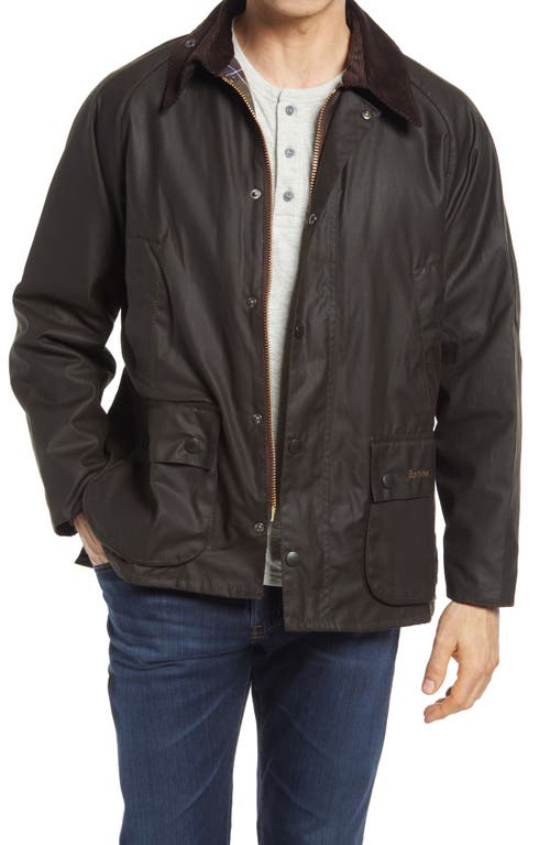 Barbour 'Bedale' Relaxed Fit Waterproof Waxed Cotton Jacket Olive at Nordstrom,