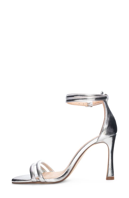 Shop Chinese Laundry Jasmine Ankle Strap Stiletto Sandal In Silver
