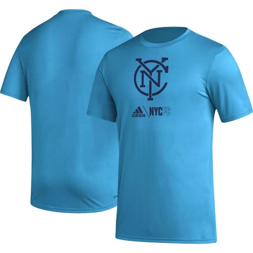 Men's adidas Sky Blue New York City FC FC Icon T-Shirt in Light Blue