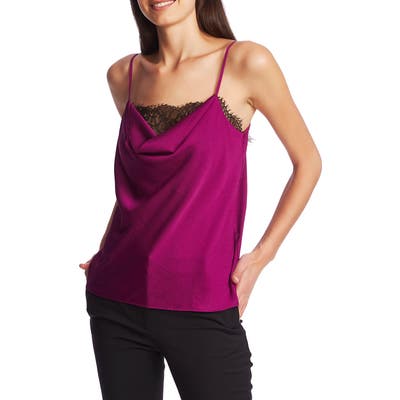 1.state Lace Inset Hammered Satin Camisole