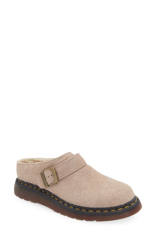 Shop Dr. Martens' Isham Mule In Vintage Taupe Suede