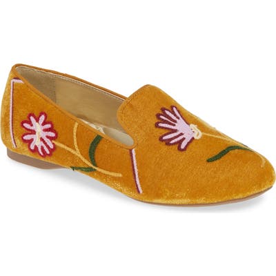 Birdies Starling Embroidered Flat, Beige