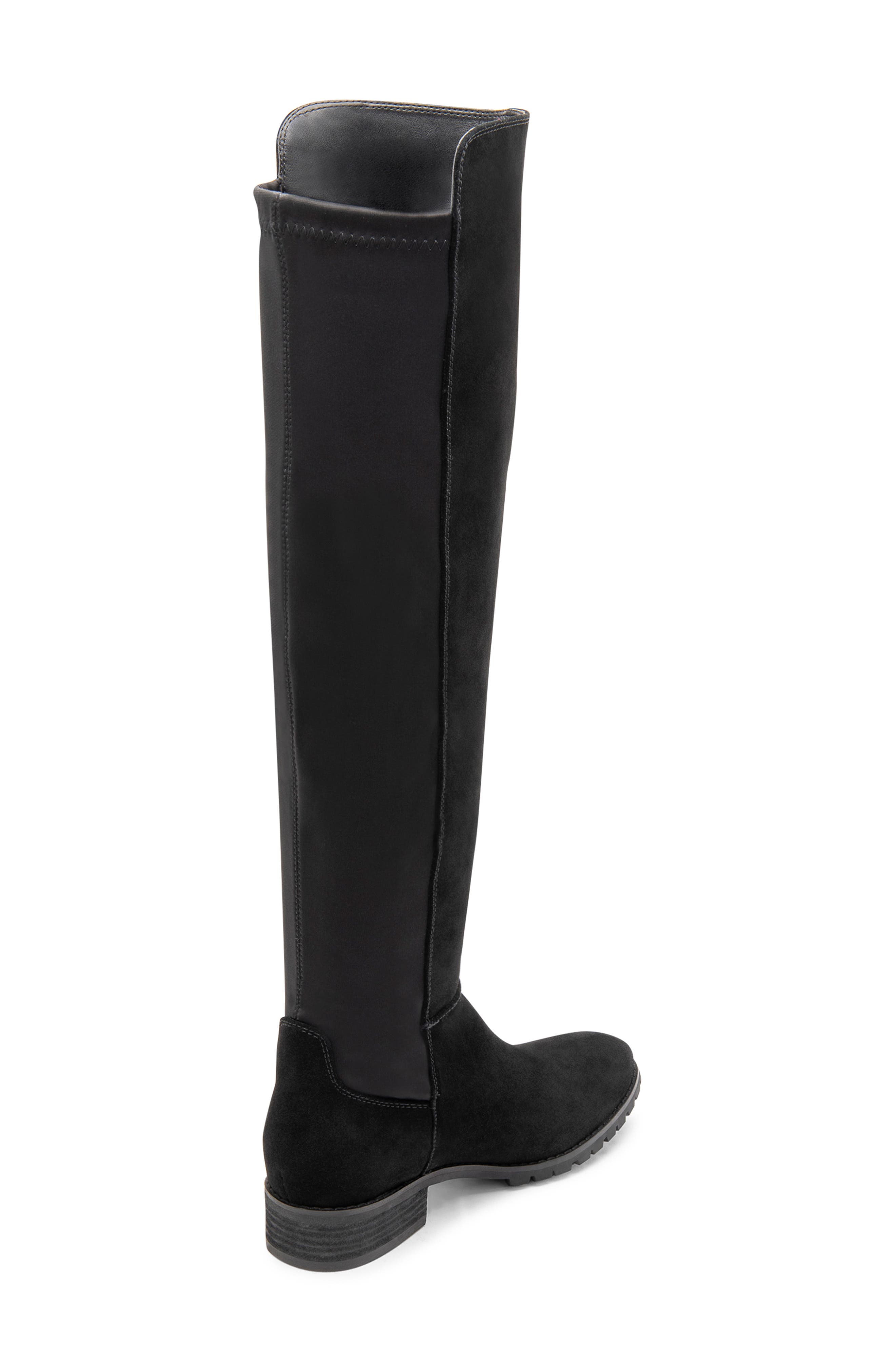 black knee high waterproof boots