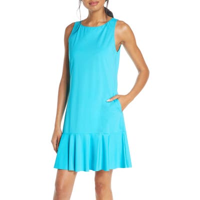 Tommy Bahama Flounce Hem Tank Dress, Blue