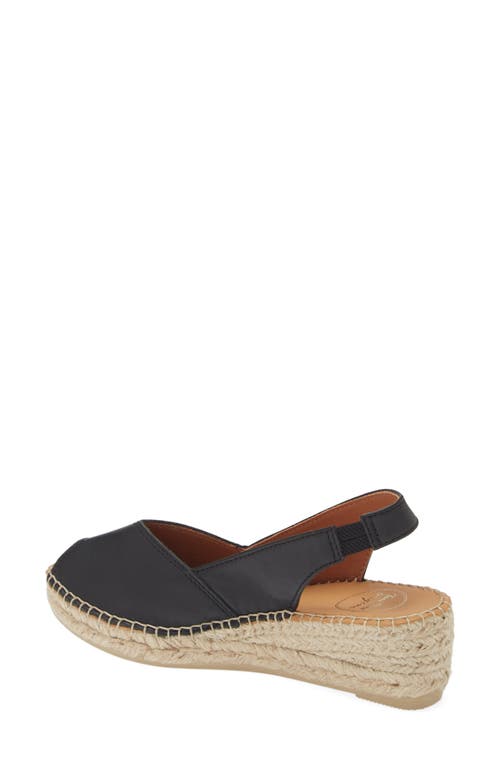 Toni Pons Bernia Espadrille Wedge In Negre/black