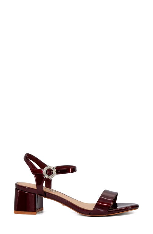 Shop Dune London Measure Ankle Strap Sandal In Red