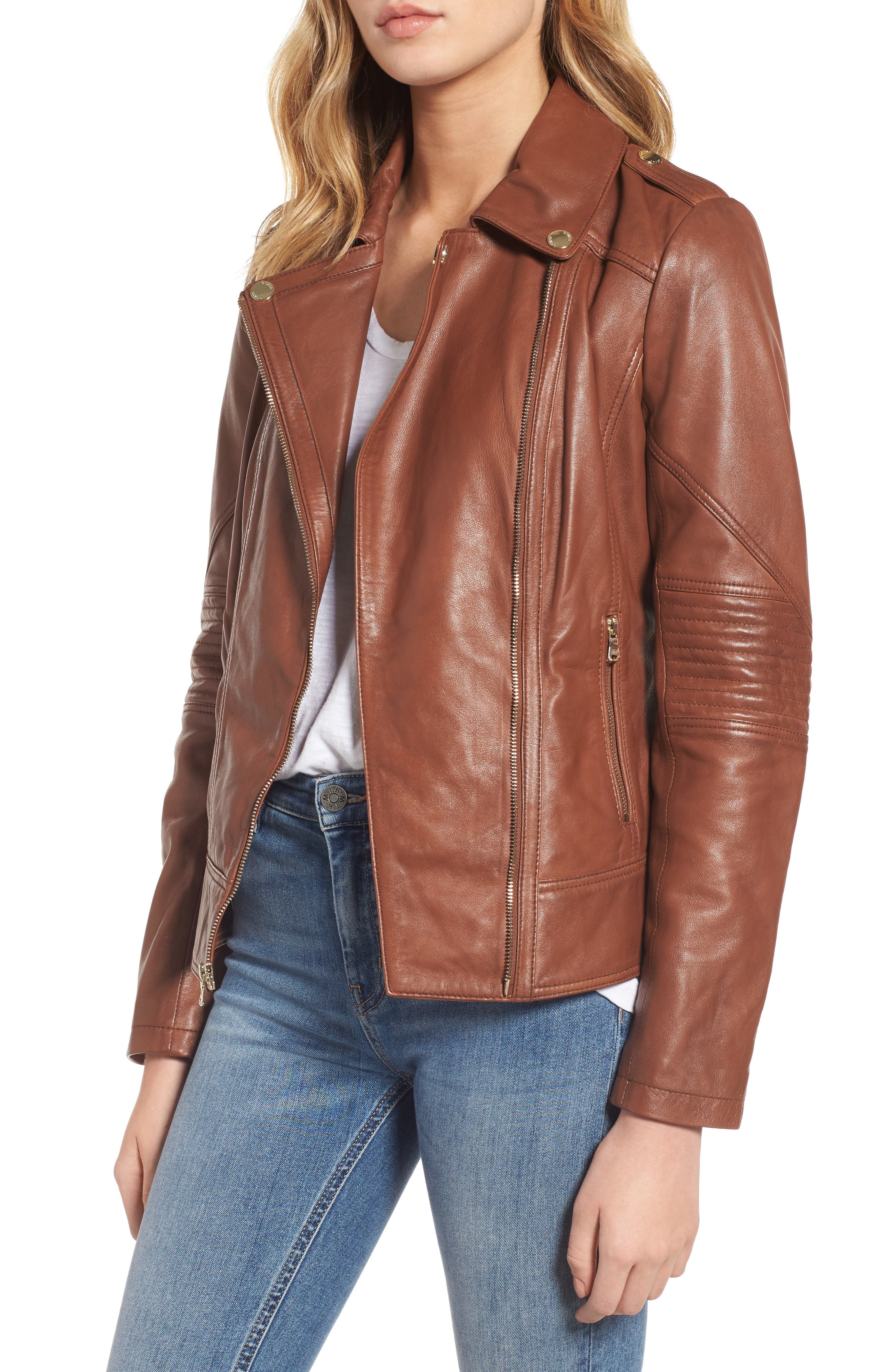 guess moto leather jacket