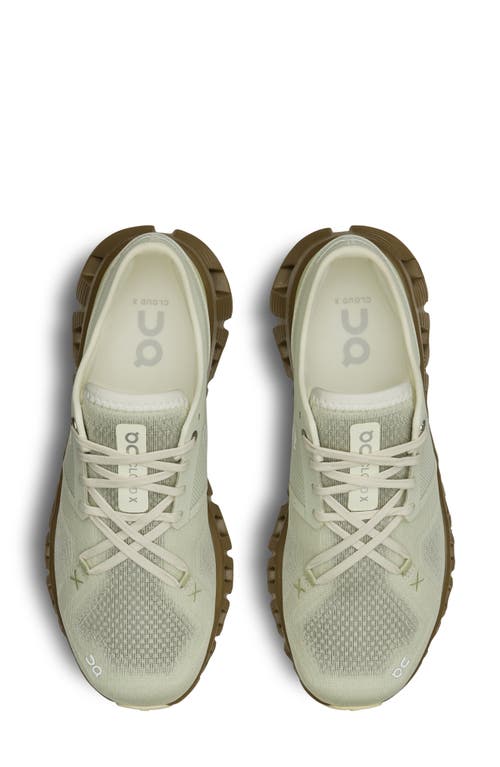 Shop On Cloud X 3 Training Shoe In Aloe/hunter