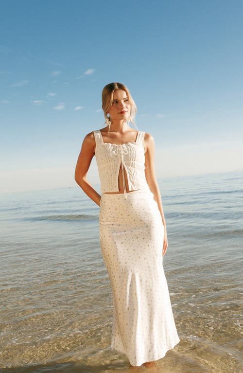 Petal And Pup Petal & Pup Alice Floral Corset Top In White