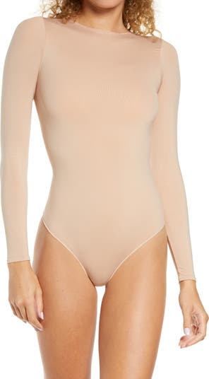 Women's Crew Neck Long Sleeve Bodysuit Second-Skin Feel Tops Sexy Body  Suits Women Clothing Skims Dupes Bodysuit, Beige, Small : :  Clothing, Shoes & Accessories