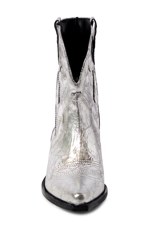 Free People Way Out West Cowboy Boot In Silver