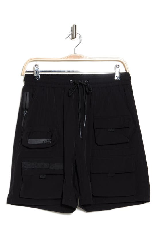 Shop American Stitch Nylon Tactical Shorts In Black