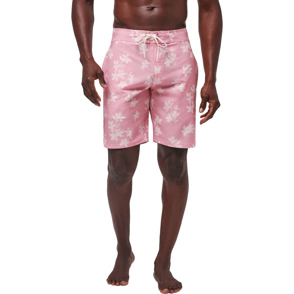 Travismathew Macadamia Nut Board Shorts In Heather Blush