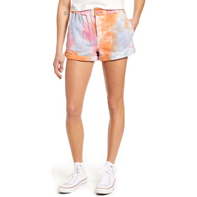 Blanknyc Tie Dye Sweat Shorts, Orange