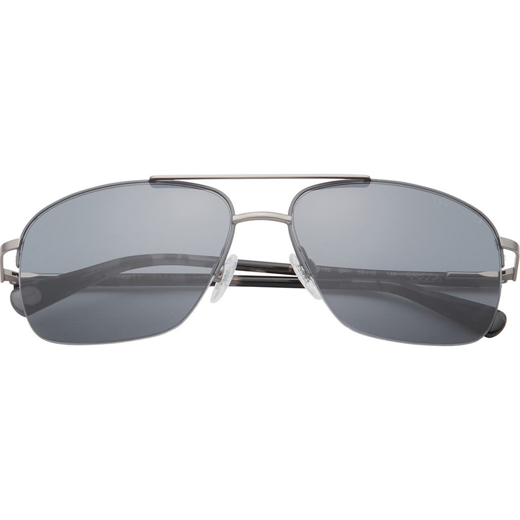 Ted Baker London 59mm Rimless Navigator Sunglasses In Gray